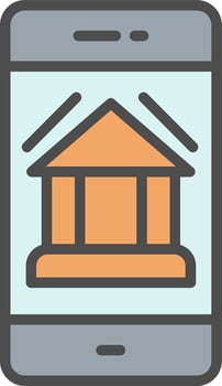 On Banking Vector  Icon