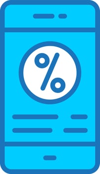 Interest Rate Vector  Icon