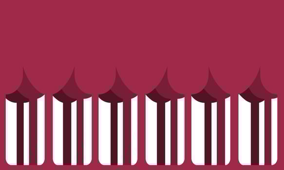 Wine background Viva magenta color 2023, silhouettes of glasses, place for an inscription. For the design of label, backdrop, background, banner, packaging, wrapper. vector