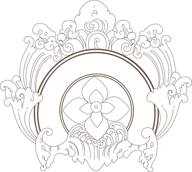 Bali Pattern Ragam Hias Indonesia - Batik Motif Bali vector