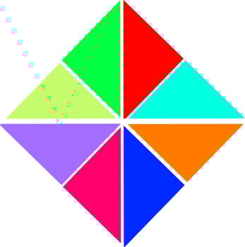 Unique of colorful background vector