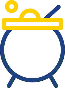 Cauldron Vector Icon Design