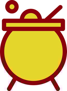 Cauldron Vector Icon Design