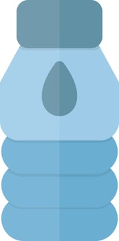 Water Flask Vector Icon Design