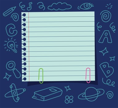 Your text here cute kid holding note paper vector