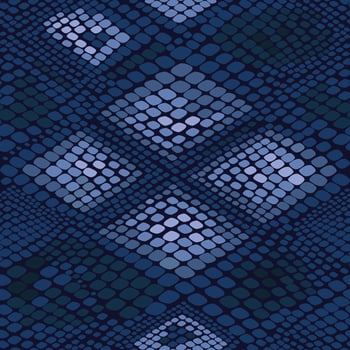 Blue Snake Skin Pattern vector