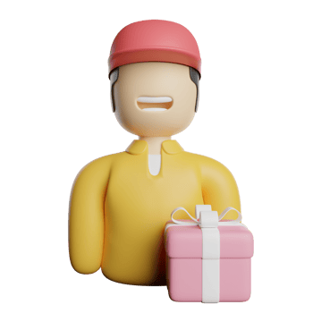 Gift Delivery Courier png