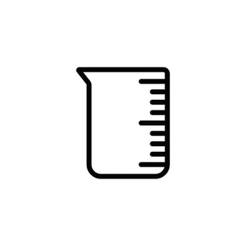 glass beaker icon vector