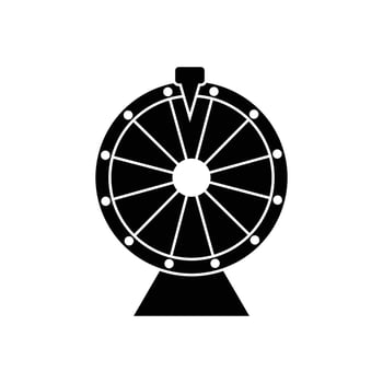 spin wheel icon vector