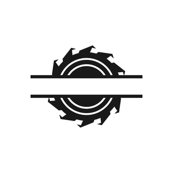 Woodworking Gear Logo Icon Design Vector