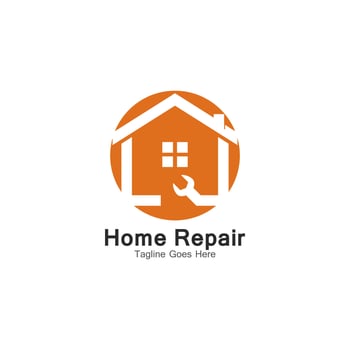 Home Repair logo template vector icon
