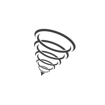 Tornado logo template symbol vector illustration