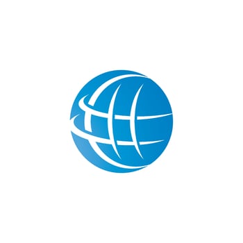 Abstract Globe Business vector logo template icon illustration