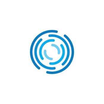 abstract circle logo vector template icon illustration