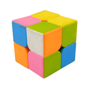 Rubik toy with transparent background png