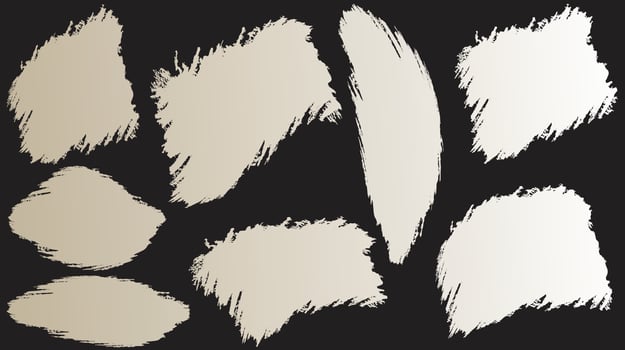 Brush stroke background set vector