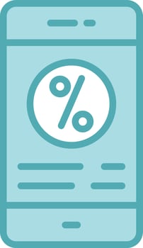 Interest Rate Vector  Icon