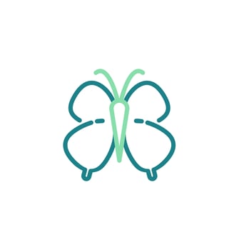 butterfly icon vector illustration logo template for many purpose. Isolated on white background.