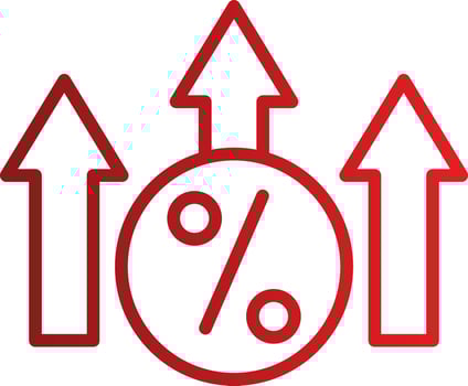 Increase Vector  Icon