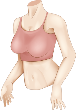 Fitness concept woman body firm powerful sport strong shape semi realistic illustration png