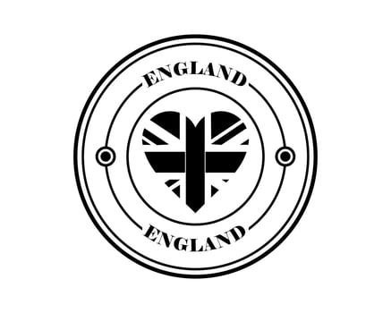 round stamp of england vector
