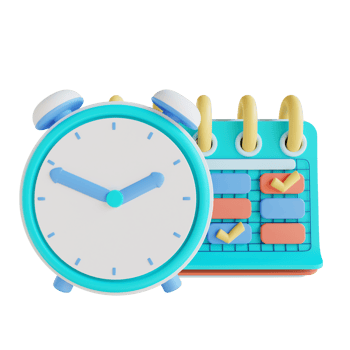 3D illustration business schedule png