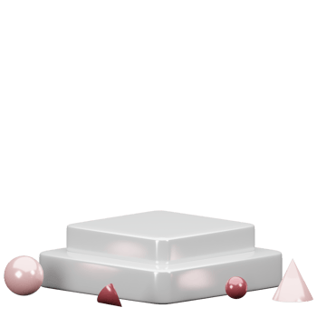 3d rendered square podium isolated on red backgrund perfect for product photoshoot png