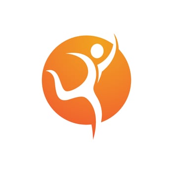 Human character logo sign vector