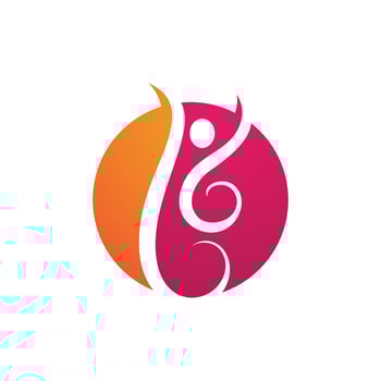 Human character logo sign vector