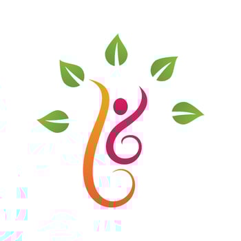 Human character logo sign vector
