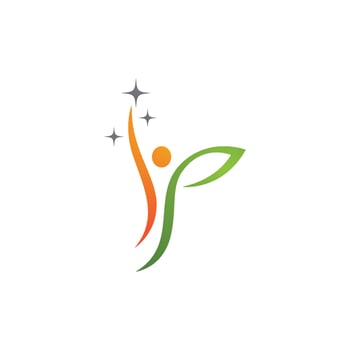 Human character logo sign vector