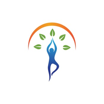 Human character logo sign vector