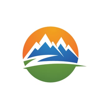 Mountain icon Logo vector