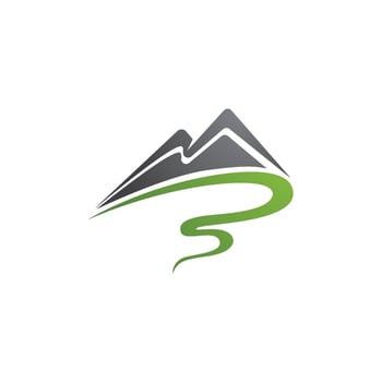 Mountain icon Logo vector