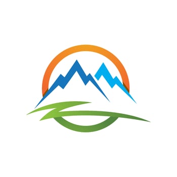 Mountain icon Logo vector