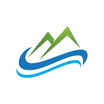 Mountain icon Logo vector