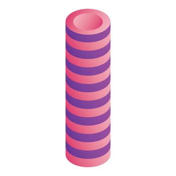 City smart tower icon, isometric style vector