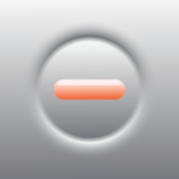 push orange button on off internet online technology communication futuristic link website vector illustration 20221204