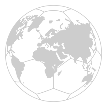 World Map on the Foot Ball Silhouette for Icon, Symbol, Pictogram, Sport News, Art Illustration, Apps, Website or Graphic Design Element. Format PNG