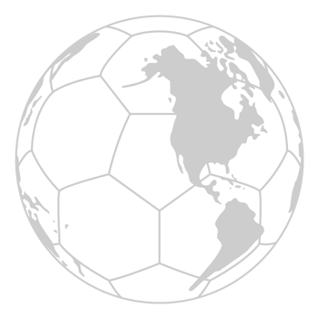 World Map on the Foot Ball Silhouette for Icon, Symbol, Pictogram, Sport News, Art Illustration, Apps, Website or Graphic Design Element. Format PNG