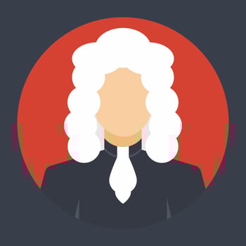 Trendy Judge Concepts vector