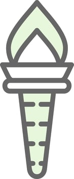 Torch Vector Icon Design
