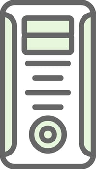 Computer Tower Vector Icon Design