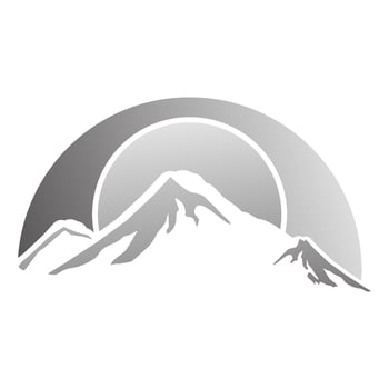 modern abstract mountain logo vector nature or outdoor landscape silhouette