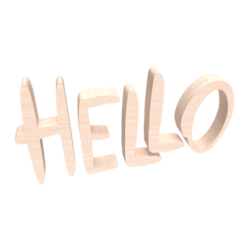 The wood text hello png image