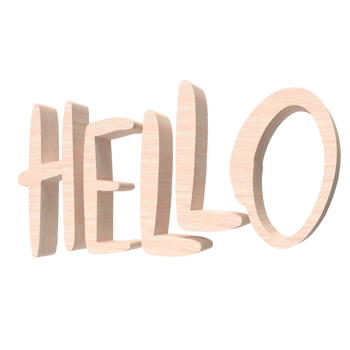 The wood text hello png image