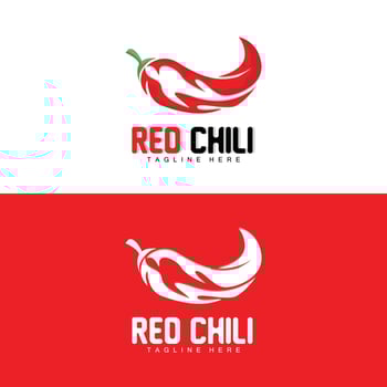 Red Chili Logo, Hot Chili Peppers Vector, Chili Garden House Illustration, Company Product Brand Illustration vector