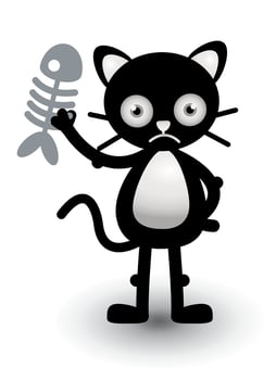 Cat illustration banner cute vector
