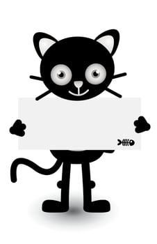 Cat illustration banner cute vector