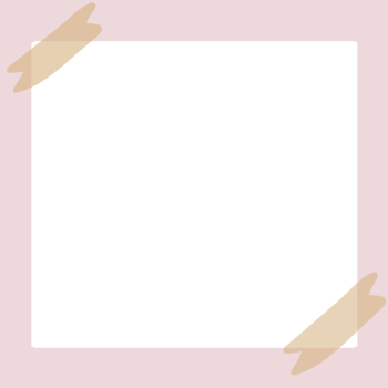 Pastel Frame with notepaper style png